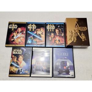 DVD LOT Star Wars Episode I,II,III, Trilogy 4-disc Set (IV V VI) + Extras R2 D2